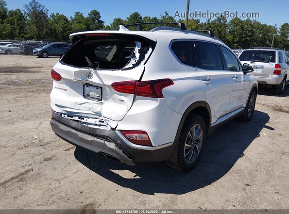 5NMS3CAD7LH216998 2020 HYUNDAI SANTA FE White უკანა მარჯვენა