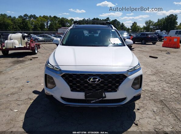5NMS3CAD7LH216998 2020 HYUNDAI SANTA FE White ხელსაწყოთა პანელის ხედი