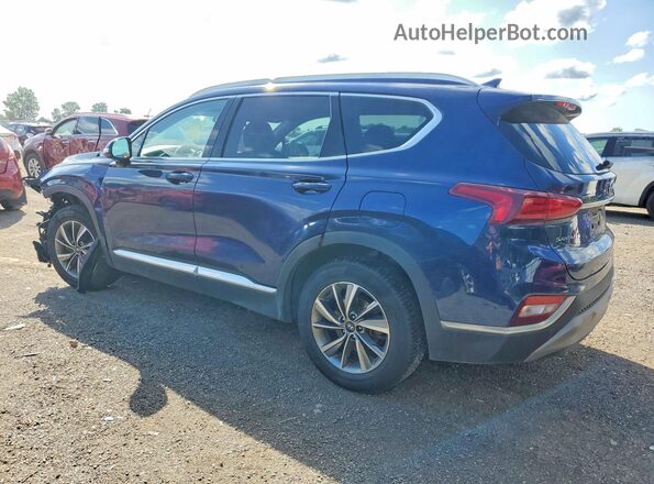 5NMS3CAD8KH081965 2019 HYUNDAI SANTA Blue Հետևի ձախ