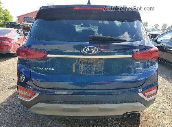 5NMS3CAD8KH081965 2019 HYUNDAI SANTA Blue Հետևի տեսք