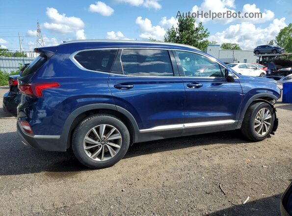 5NMS3CAD8KH081965 2019 HYUNDAI SANTA Blue Հետևի աջ