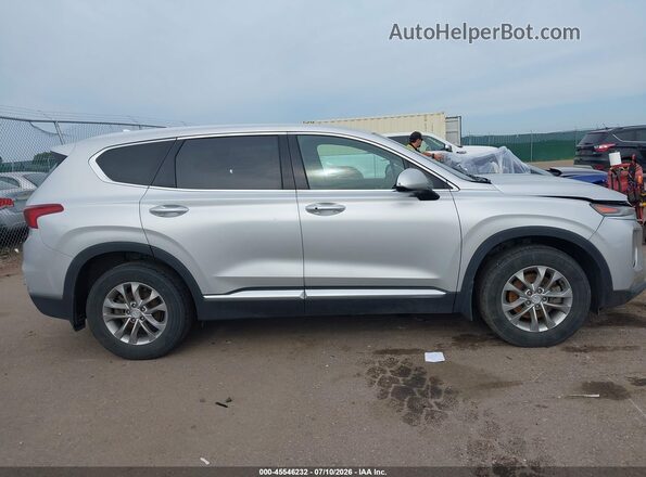 5NMS3CAD8KH127245 2019 HYUNDAI SANTA FE Silver უკანა სალონის ხედი