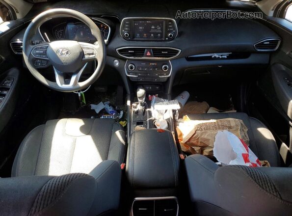 5NMS3CAD8LH143155 2020 HYUNDAI SANTA Black Вид панелі приладів