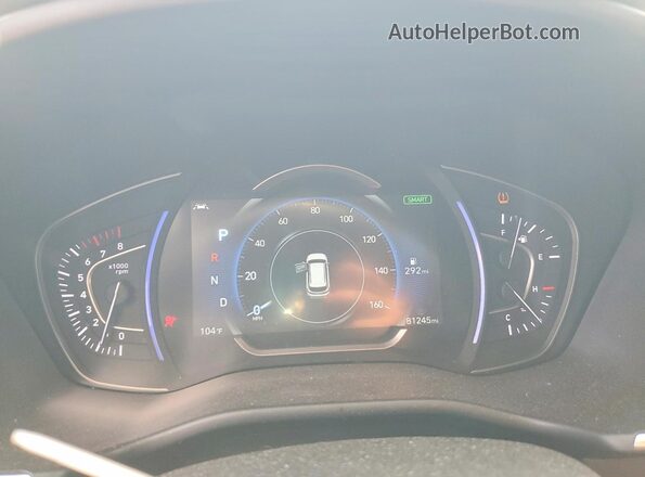 5NMS3CAD8LH268916 2020 HYUNDAI SANTA Red Սարքավորումների վահանակի տեսք