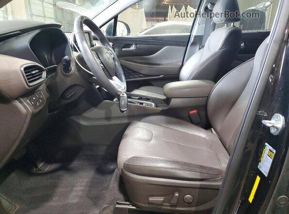 5NMS3CAD9LH197256 2020 HYUNDAI SANTA Black Front interior view