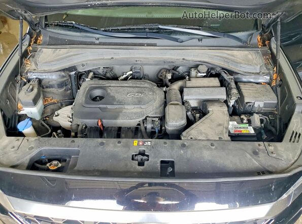 5NMS3CAD9LH197256 2020 HYUNDAI SANTA Black Engine compartment view