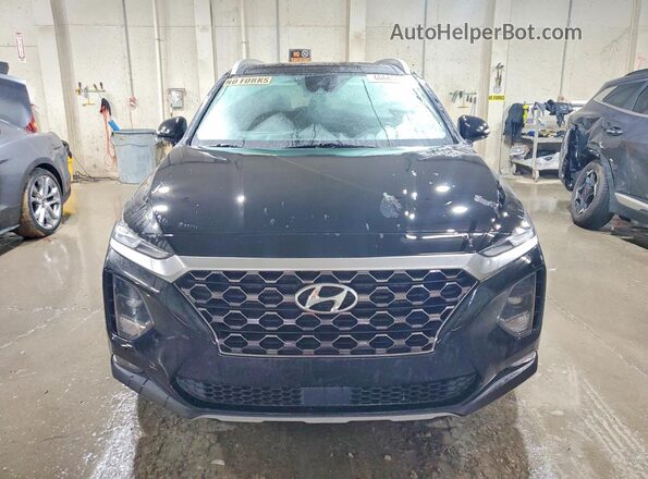 5NMS3CAD9LH197256 2020 HYUNDAI SANTA Black Front view