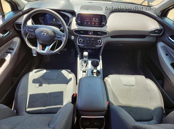 5NMS3CAD9LH255852 2020 HYUNDAI SANTA Blue Առջևի վահանակի տեսք