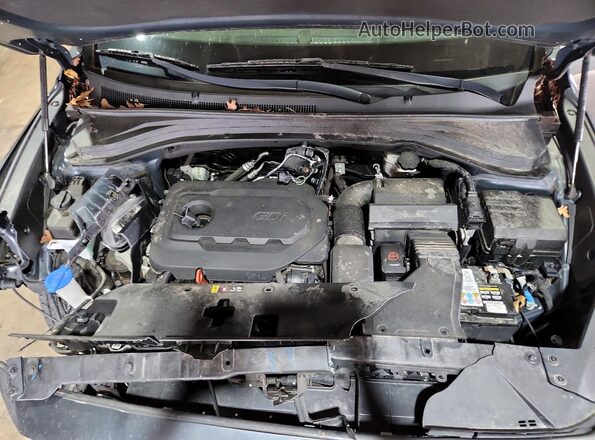 5NMS3CADXKH034906 2019 HYUNDAI SANTA Gray Rear interior view