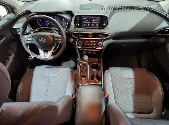 5NMS3CADXKH034906 2019 HYUNDAI SANTA Gray Dashboard view