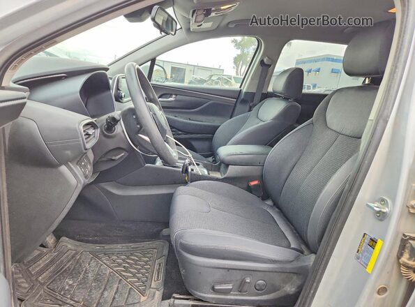 5NMS3CADXKH052287 2019 HYUNDAI SANTA Silver Widok wnętrza z przodu