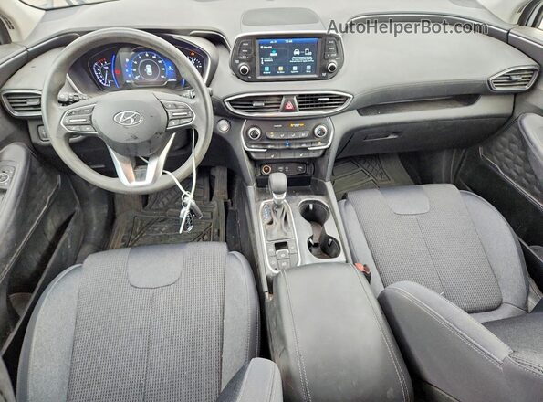 5NMS3CADXKH052287 2019 HYUNDAI SANTA Silver Widok deski rozdzielczej