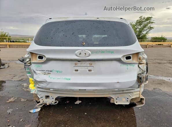 5NMS3CADXKH052287 2019 HYUNDAI SANTA Silver Widok z tyłu