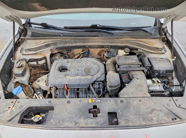 5NMS3CADXKH052287 2019 HYUNDAI SANTA Silver Widok wnętrza z tyłu