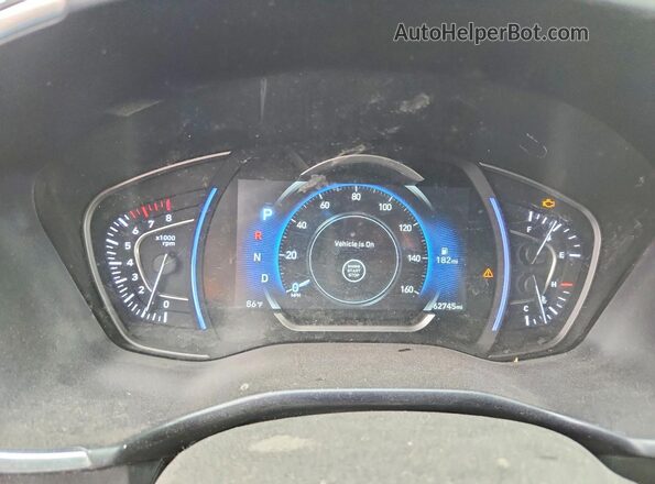 5NMS3CADXKH052287 2019 HYUNDAI SANTA Silver Widok zestawu wskaźników