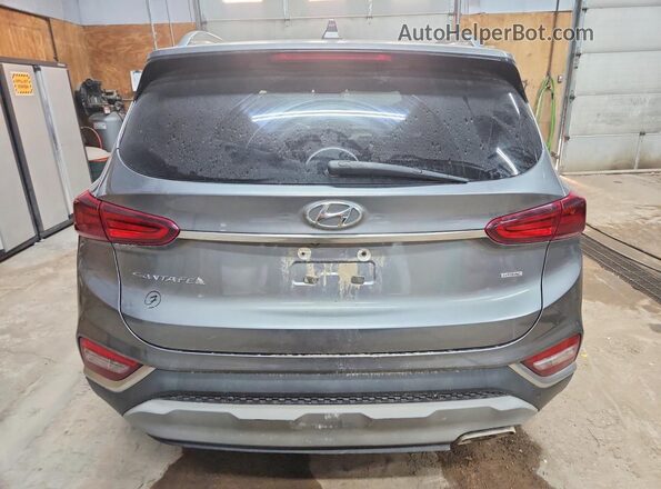 5NMS3CADXKH066223 2019 HYUNDAI SANTA Gray Հետևի տեսք