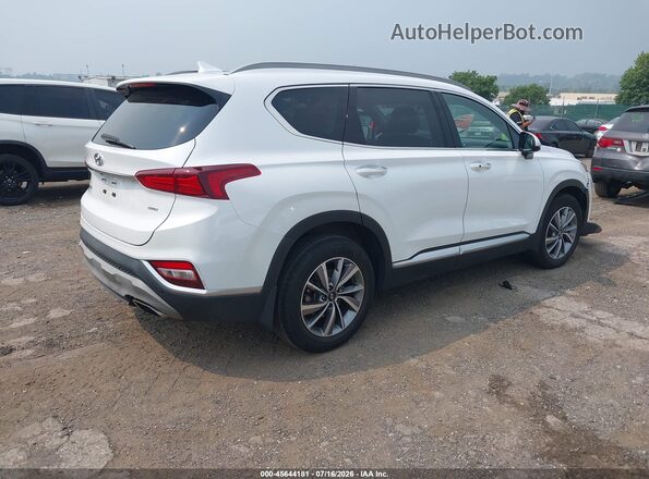 5NMS3CADXLH177954 2020 HYUNDAI SANTA FE White Trasero derecho
