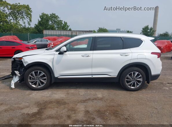 5NMS3CADXLH177954 2020 HYUNDAI SANTA FE White Vista interior trasera