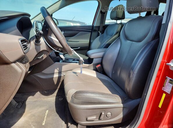 5NMS3CADXLH197945 2020 HYUNDAI SANTA Red წინა სალონის ხედი