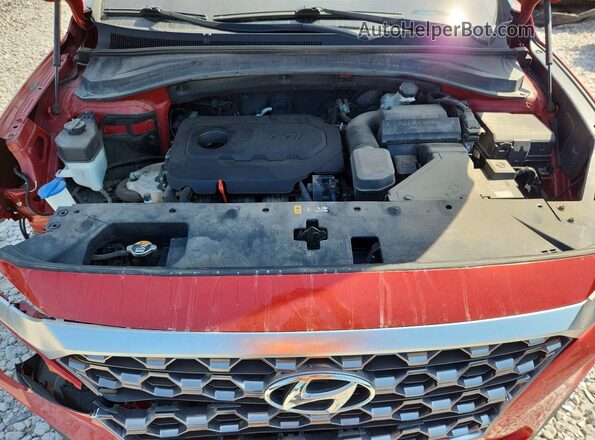 5NMS3CADXLH197945 2020 HYUNDAI SANTA Red უკანა სალონის ხედი