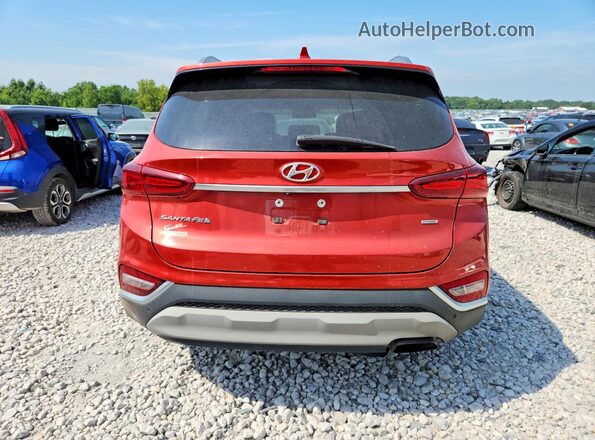 5NMS3CADXLH197945 2020 HYUNDAI SANTA Red უკანა ხედი