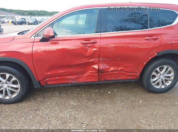 5NMS3CADXLH204344 2020 HYUNDAI SANTA FE Red Widok z przodu