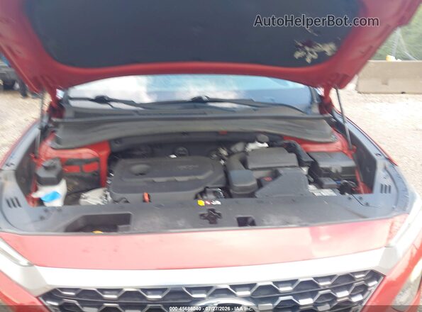 5NMS3CADXLH204344 2020 HYUNDAI SANTA FE Red Widok z tyłu