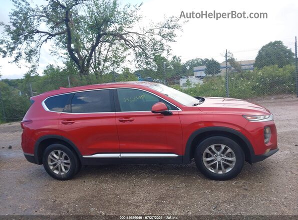 5NMS3CADXLH204344 2020 HYUNDAI SANTA FE Red Widok wnętrza z tyłu
