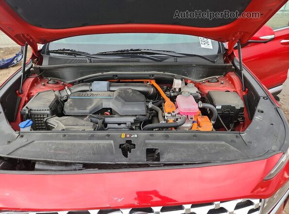 5NMS3DA12PH004656 2023 HYUNDAI SANTA Red Widok wnętrza z tyłu