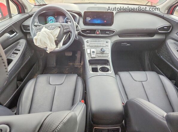 5NMS3DA12PH004656 2023 HYUNDAI SANTA Red Widok deski rozdzielczej
