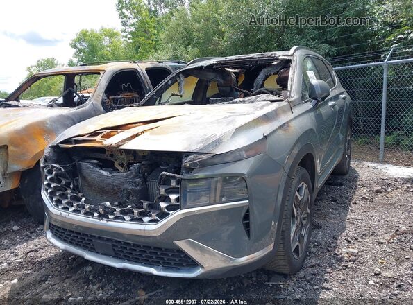 5NMS3DA16PH016907 2023 HYUNDAI SANTA FE HYBRID Gray Передня ліва чверть