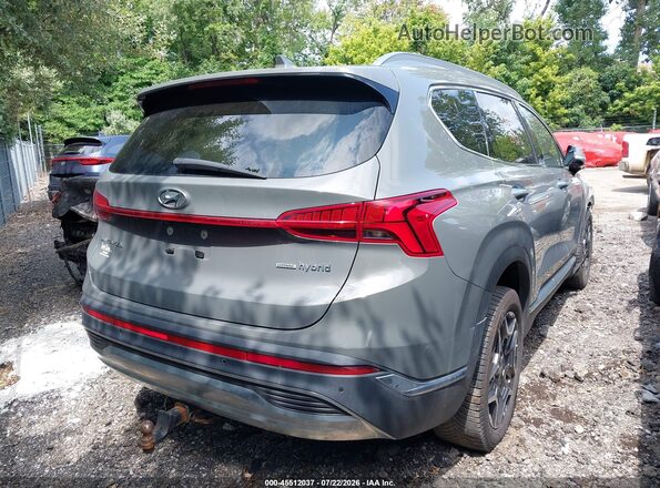 5NMS3DA16PH016907 2023 HYUNDAI SANTA FE HYBRID Gray Задня права чверть