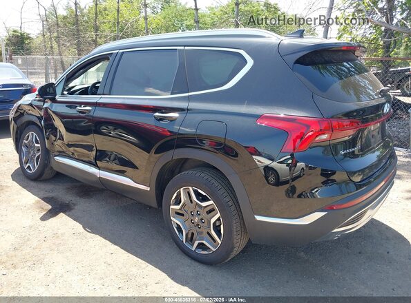 5NMS3DA19PH014553 2023 HYUNDAI SANTA FE HYBRID Black Trasero izquierdo