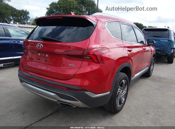 5NMS3DAJ0NH478117 2022 HYUNDAI SANTA FE Red Задня права чверть