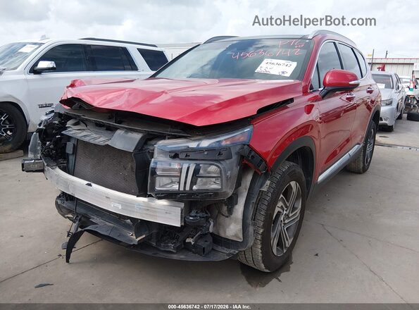 5NMS3DAJ0NH478117 2022 HYUNDAI SANTA FE Red Передня ліва чверть