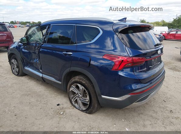 5NMS3DAJ1MH329049 2021 HYUNDAI SANTA FE Blue Rear left