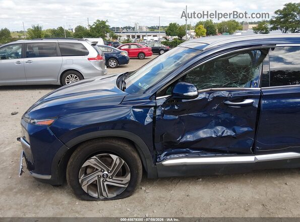 5NMS3DAJ1MH329049 2021 HYUNDAI SANTA FE Blue Front view