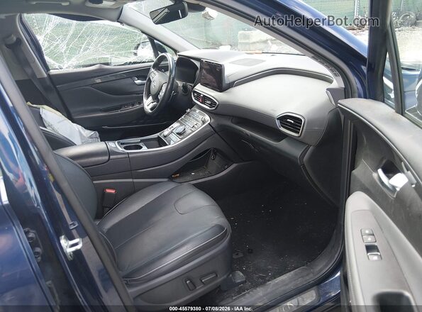 5NMS3DAJ1MH329049 2021 HYUNDAI SANTA FE Blue Front interior view