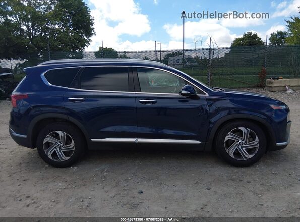 5NMS3DAJ1MH329049 2021 HYUNDAI SANTA FE Blue Rear interior view