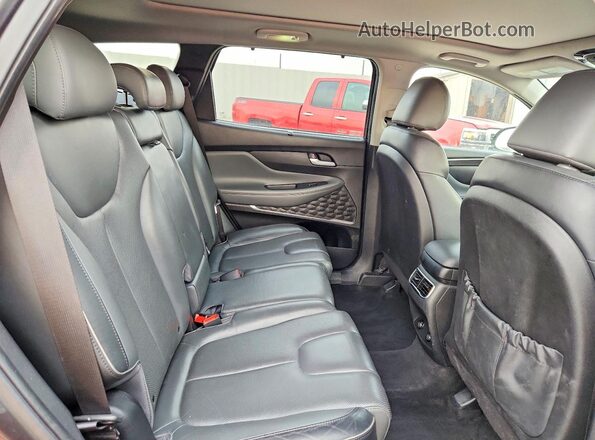 5NMS3DAJ1MH350614 2021 HYUNDAI SANTA Gray Vista interior trasera