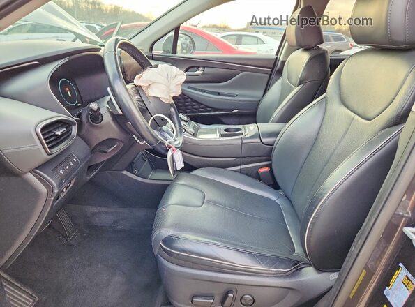 5NMS3DAJ1MH350614 2021 HYUNDAI SANTA Gray Vista interior delantera