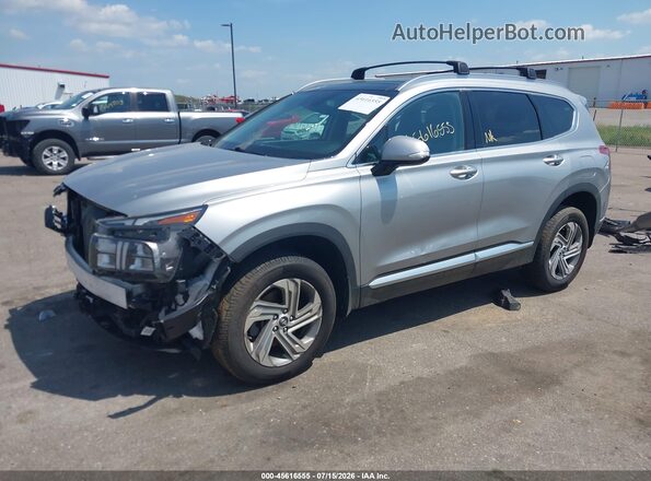 5NMS3DAJ1MH364030 2021 HYUNDAI SANTA FE Серебряный Передняя левая четверть
