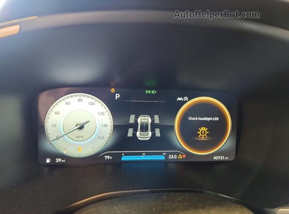 5NMS3DAJ2NH419215 2022 HYUNDAI SANTA Gray Սարքավորումների վահանակի տեսք