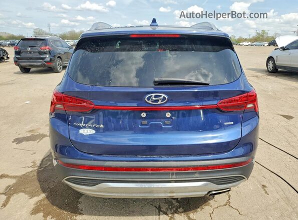 5NMS3DAJ3NH404593 2022 HYUNDAI SANTA Blue Հետևի տեսք