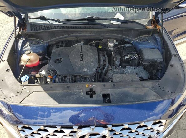 5NMS3DAJ3NH404593 2022 HYUNDAI SANTA Blue Շարժիչի բաժամունքի տեսք