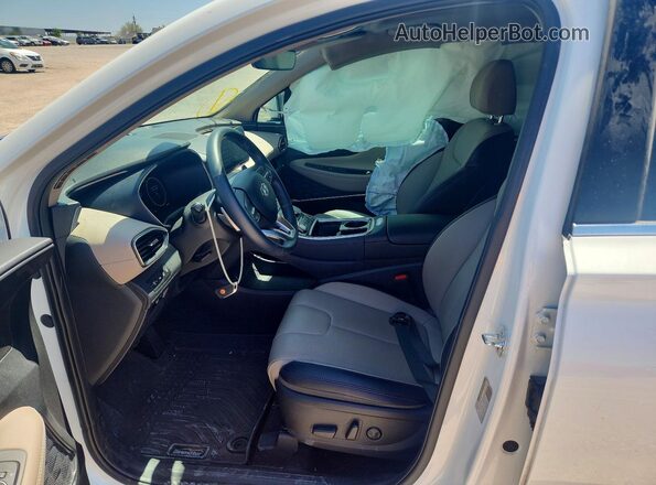 5NMS3DAJ4PH613327 2023 HYUNDAI SANTA White წინა სალონის ხედი