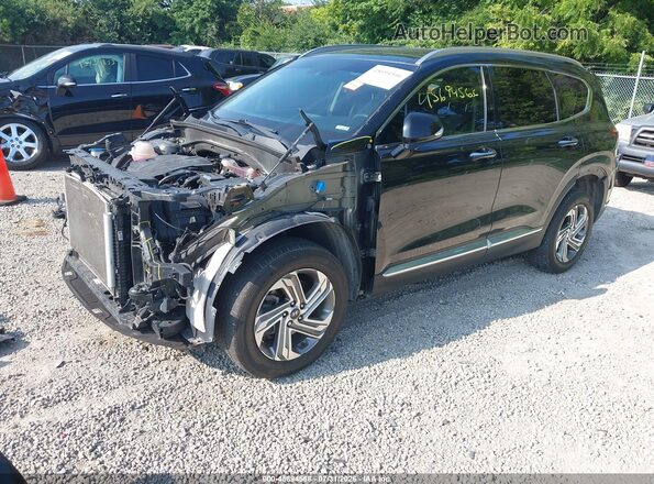 5NMS3DAJ5MH345318 2021 HYUNDAI SANTA FE Black Передня ліва чверть