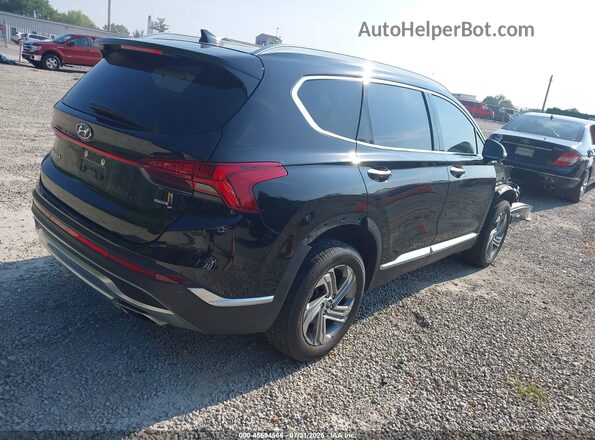 5NMS3DAJ5MH345318 2021 HYUNDAI SANTA FE Black Задня права чверть