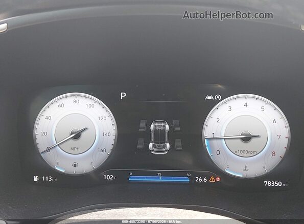 5NMS3DAJ5PH607889 2023 HYUNDAI SANTA FE Black Widok tylnych siedzeń