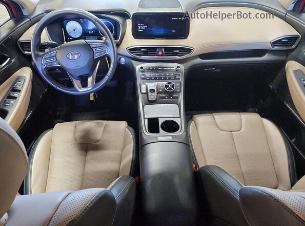 5NMS3DAJ6PH593940 2023 HYUNDAI SANTA Red წინა პანელის ხედი